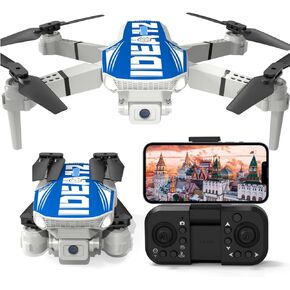 LE-IDEA Foldable Drone with Camera 1080P for Adults, IDEA12 Drones with Altitude Hold, Headless Mode, Optical Flow Positioning, Trajectory Flight, 3 Speed Modes, RC Quadcopter for Beginners (Blue) in Kuwait
