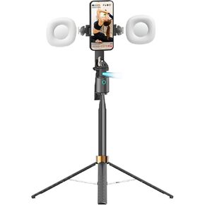 TRIPOD Andoer 64 '' Auto Tracking Transing مع Stand ، 360 تتبع الدوران ، والتحكم عن بُعد وإيماءات ، و tirpod seelfie Stick for Video Vlog ، البث المباشر ، Tiktok ، YouTube ، FaceTime in Kuwait