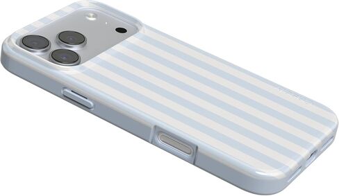 Casely iPhone 17 Pro Max Case | Blue Stripes | Sunday Best | Compatible with MagSafe | Classic Ultra Slim Design in Saudi Arabia