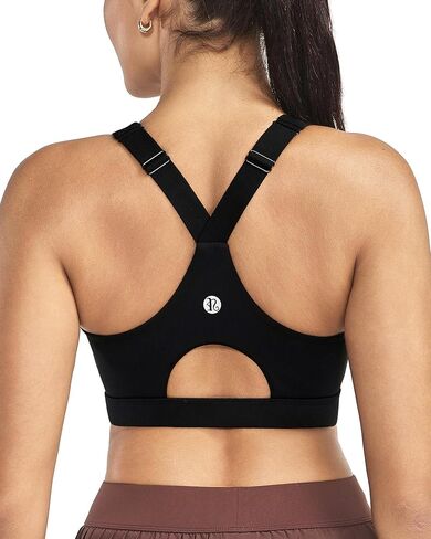 RUNNING GIRL High Impact Sports Bras for Women, High Support Running Adjustable Sports Bra Molded Cup Strappy in Saudi Arabia
