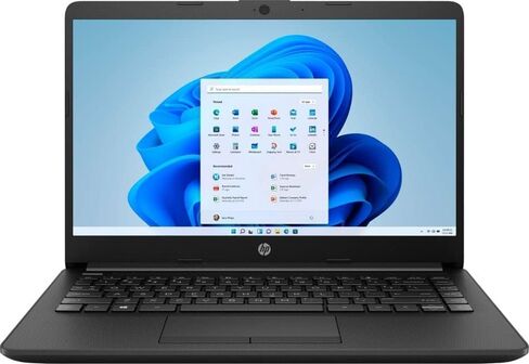 كمبيوتر محمول HP 14 بوصة (يشمل Microsoft 365 لمدة عام واحد)، شاشة HD، معالج Intel رباعي النواة، ذاكرة الوصول العشوائي 16 جيجابايت، تخزين 128 جيجابايت، Wi-Fi 6، كاميرا ويب، HDMI، Windows 11 Home، أسود in Kuwait