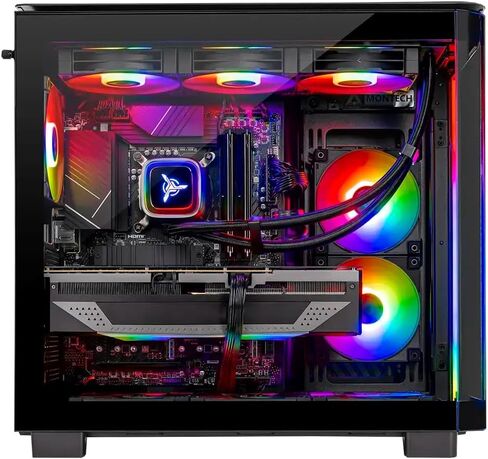 كمبيوتر الألعاب Skytech Gaming King 95، AMD Ryzen 7 9800X3D 4.7 جيجا هرتز، AMD RX 9070XT 16 جيجا بايت VRAM، 2 تيرابايت Gen4 NVMe SSD، 32 جيجا DDR5 RAM 6000، 850 وات Gold ATX 3 PSU، 360 ARGB AIO، Wi-Fi، Win 11، سطح المكتب in Kuwait