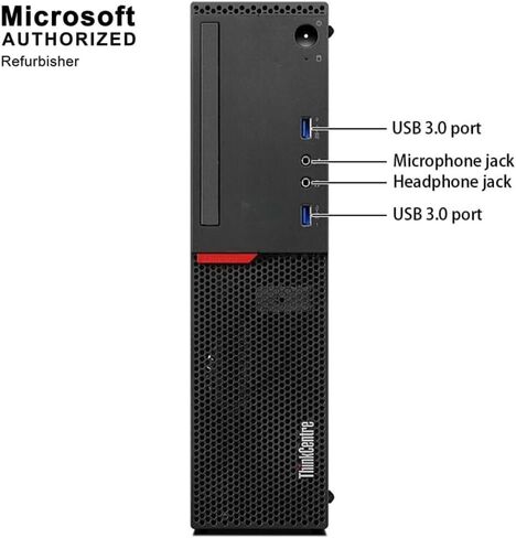 كمبيوتر مكتبي Lenovo ThinkCentre M900 SFF، كمبيوتر يعمل بنظام Windows 11، معالج Intel i7 Core i7-6700، ذاكرة وصول عشوائي 8 جيجابايت، SSD 256 جيجابايت، منفذ DisplayPort، ماوس ولوحة مفاتيح (متجدد) in Kuwait
