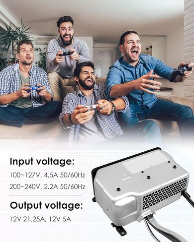 مصدر طاقة داخلي يناسب وحدة تحكم ألعاب Microsoft Xbox Series X (XSX)، محول تيار متردد 100-127 فولت 200-240 فولت، استبدال محول الطاقة in Kuwait
