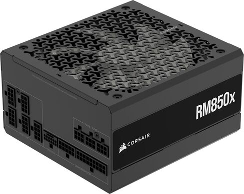 مصدر طاقة ATX منخفض الضوضاء من CORSAIR RM850x - متوافق مع ATX 3.1 - دعم PCIe 5.1 - كفاءة Cybenetics الذهبية - موصل أصلي 12V-2x6 - أسود (متجدد) in Kuwait