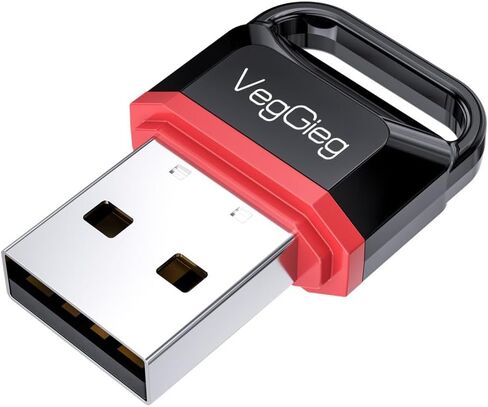 V-UB502 - محول USB Bluetooth 5.0 للكمبيوتر المكتبي - جهاز استقبال وجهاز إرسال دونجل بلوتوث صغير للكمبيوتر المحمول - يدعم لوحة مفاتيح سماعات الرأس/الماوس/مكبرات الصوت/الطابعة (V-UB502) in Kuwait