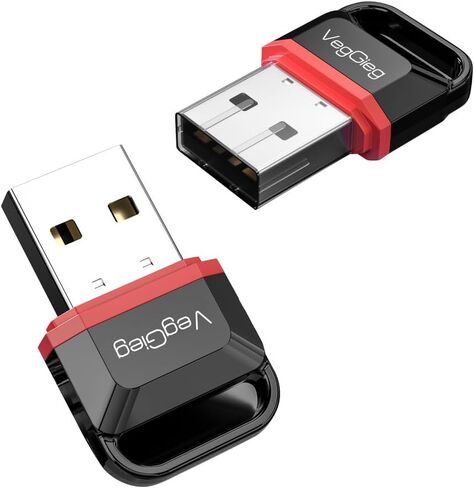 V-UB502 - محول USB Bluetooth 5.0 للكمبيوتر المكتبي - جهاز استقبال وجهاز إرسال دونجل بلوتوث صغير للكمبيوتر المحمول - يدعم لوحة مفاتيح سماعات الرأس/الماوس/مكبرات الصوت/الطابعة (V-UB502) in Kuwait