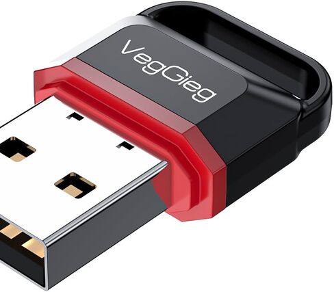 V-UB502 - محول USB Bluetooth 5.0 للكمبيوتر المكتبي - جهاز استقبال وجهاز إرسال دونجل بلوتوث صغير للكمبيوتر المحمول - يدعم لوحة مفاتيح سماعات الرأس/الماوس/مكبرات الصوت/الطابعة (V-UB502) in Kuwait