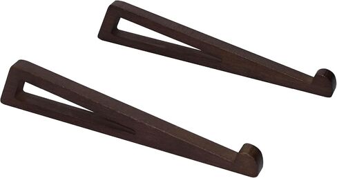 حامل كمبيوتر محمول من الخيزران للمكتب - حامل مريح وموفر للمساحة وخفيف الوزن لأجهزة الكمبيوتر المحمولة وأجهزة iPad والأجهزة اللوحية (بني) in Kuwait