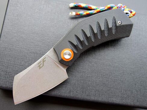Eafengrow EF85 Folding Knife with Clip Stone Wash D2 Steel Blade G10 Handle Pocket Knife Ball Bearing Flipper Outdoor Camping Survival EDC Tool Knives(black) in Saudi Arabia