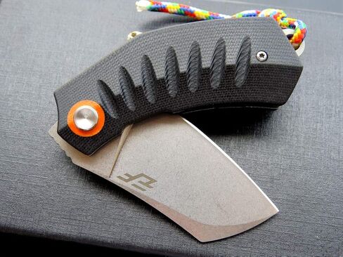 Eafengrow EF85 Folding Knife with Clip Stone Wash D2 Steel Blade G10 Handle Pocket Knife Ball Bearing Flipper Outdoor Camping Survival EDC Tool Knives(black) in Saudi Arabia