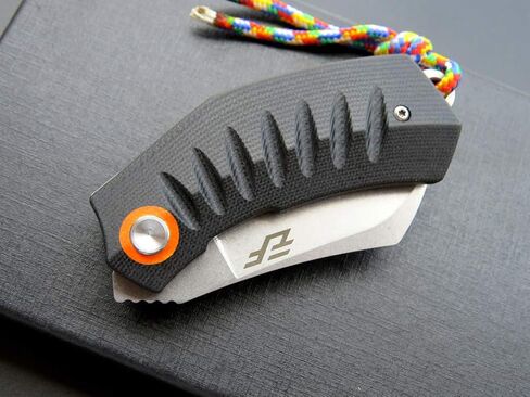 Eafengrow EF85 Folding Knife with Clip Stone Wash D2 Steel Blade G10 Handle Pocket Knife Ball Bearing Flipper Outdoor Camping Survival EDC Tool Knives(black) in Saudi Arabia