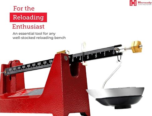 مقياس شعاع Hornady Lock-N-Load - مقياس مسحوق تناظري لإعادة تحميل المهام - من 0 إلى 500 نطاق قياس دقيق للحبوب، دقيق حتى 0.1 حبة - سهل القراءة، مقياس محفور بالليزر - العنصر 050109 in Kuwait