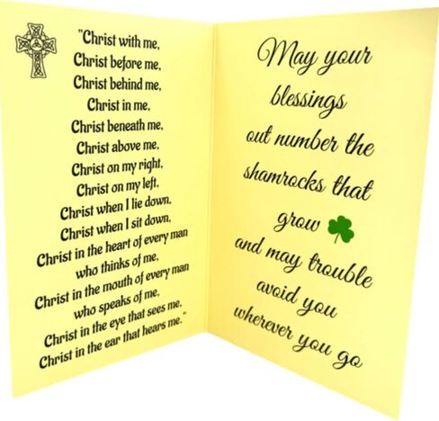 Westmon Works St Patrick Rosary and Card Gift Set Green Bead Rosary with Patron Saint of Ireland Prayer Catholic Pack for Irish Devotion and Feast Day March 17th in Saudi Arabia