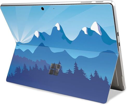 غلاف الكمبيوتر اللوحي متوافق مع Microsoft Surface Pro 11 (2024-2025) - الجبال الزرقاء - غطاء لاصق واقٍ من الفينيل الفاخر 3M - سهل الاستخدام | صُنع في الولايات المتحدة الأمريكية بواسطة MightySkins in Kuwait