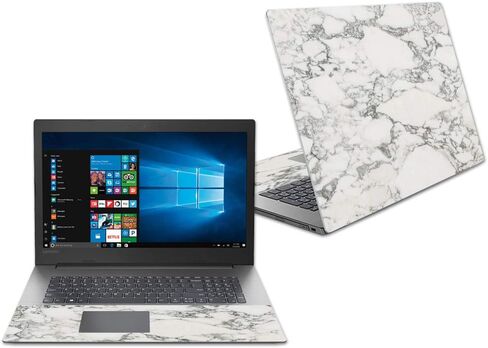 غلاف MightySkins متوافق مع Lenovo Ideapad 330 17" (2018) - رخام أبيض | غطاء ملتف من الفينيل واقٍ ومتين وفريد ​​من نوعه | سهل التطبيق والإزالة وتغيير الأنماط | صنع في الولايات المتحدة الأمريكية in Kuwait