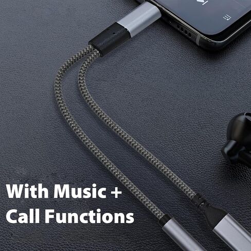 Cyberguys USB C Headphone and Charger Adapter, 2-in-1 USB C to 3.5mm Audio & Charging Splitter, Type-C to Aux & Charger Cable Compatible with iPhone 16/15 Samsung Galaxy S24/S23 Pixel iPad Pro MacBook in Saudi Arabia