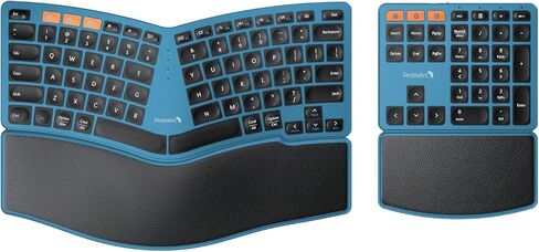 ProtoArc Bluetooth Ergonomic Keyboard and Ergonomic Mouse - Blue in Saudi Arabia