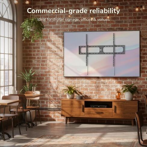 Mount-It! Heavy-Duty Tilting TV Wall Mount for 98–140 Inch TVs, 275 lb Capacity, Low Profile Tilt Bracket, 4× Load Tested Steel Mount, Max VESA 1200×800 in Saudi Arabia