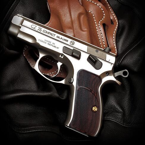 مقابض خشبية يدوية رائعة لـ CZ 75/85 Compact، CZ P-01، P100، C100، T100، PCR، CZ 75 D، تتضمن براغي مقابض المسدس، نسيج قطع الماس المدقق in Kuwait