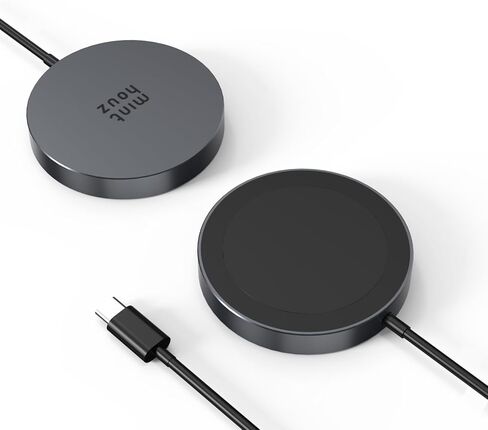 Minthouz 15W Fast Magnetic Wireless Charger, Mag Safe Charging Pad Compatible with iPhone 17 Pro Max/17 Pro/17, iPhone 16/15/14/13/12 Series, AirPods, Qi-Enabled Devices (Blue) in Kuwait