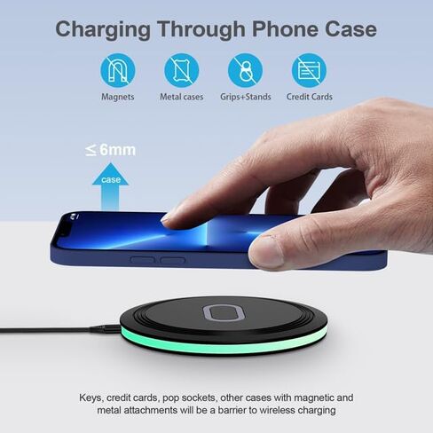 Wireless Charger Fast Charging Pad for Samsung Galaxy S25 Ultra S24 FE S23 Z Flip 7 Z Fold 7,15W cargador inalámbrico Mat Android Phone Station para Google Pixel 10 Pro XL 10 Pro Fold 10 9A 9 8A 8 7 in Saudi Arabia