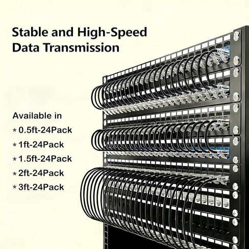 Jadaol Cat6A 1ft 24-Pack Patch Cables in Saudi Arabia