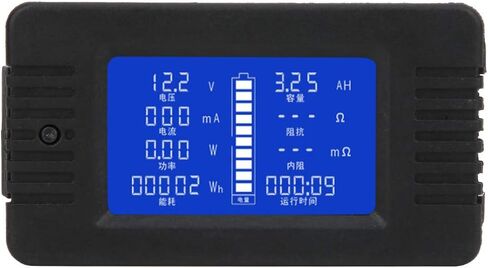Fafeicy Battery Tester ، DC Multifunction Battery Moniter ، اختبار قدرة الطاقة الحالية للطاقة على الطاقة 0-200V (مع تحويلة 200A) in Kuwait