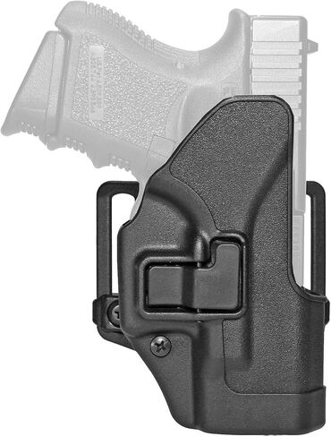 BLACKHAWK Serpa CQC Belt Loop and Paddle Holster For Glock 26/27/33, Right Hand, Matte Black - 410501BK-R in Saudi Arabia
