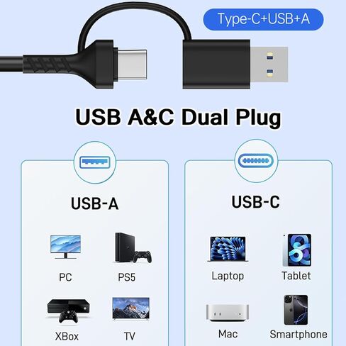 Memory Card Reader, 4in1 USB 3.0 and USB-C to SD Micro SD MS CF Card Reader Adapter, 4 Cards Simultaneously Read and Write, Compatible with iPhone 15 Series, MacBook Pro/Air 2023, and More in Saudi Arabia