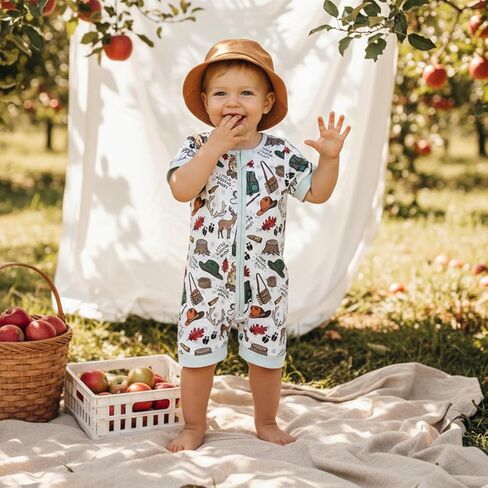Newborn Baby Girl Boy Deer/Duck Hunting Summer Clothes Little Hunting Buddy Jumpsuit Romper Zip Bodysuit Coming Home in Saudi Arabia