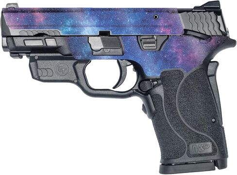 غلاف MightySkins اللامع المتوافق مع Smith & Wesson M&P 9mm Shield EZ M2.0 - Nebula | لمسة نهائية لامعة واقية ومتينة شديدة اللمعان | سهل التطبيق | صنع في الولايات المتحدة الأمريكية in Kuwait