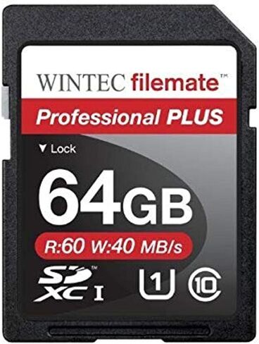 Wintec Professional Plus 64GB UHS-I U1 SDXC C10 Card (3FMSD64GBU1PI-R) in Saudi Arabia