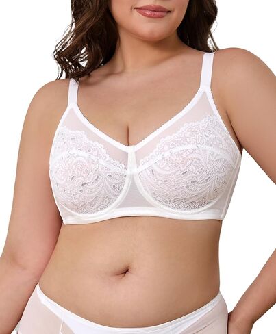 حمالات صدر صغيرة للنساء مقاس كبير، حمالات صدر غير مبطنة بتغطية كاملة مع سلك داخلي لدعم الثدي الثقيل in Kuwait