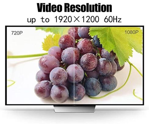 كابل ميني DP إلى DVI 4K 1080P كابل محول كمبيوتر محمول بروجكتور تلفزيون 6FT (أسود) in Kuwait