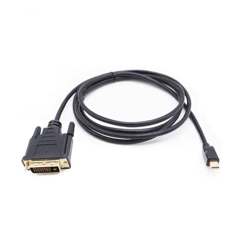 كابل ميني DP إلى DVI 4K 1080P كابل محول كمبيوتر محمول بروجكتور تلفزيون 6FT (أسود) in Kuwait
