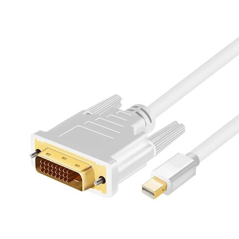 كابل ميني DP إلى DVI 4K 1080P كابل محول كمبيوتر محمول بروجكتور تلفزيون 6FT (أسود) in Kuwait