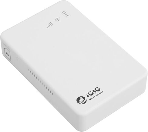 نقطة اتصال Wi-Fi متنقلة 4G LTE مع فتحة بطاقة SIM، تمكين 5G، سرعة 300 ميجابت في الثانية، تدعم 10 أجهزة، 10,000 مللي أمبير في الساعة. مثالية للسفر أو الاستخدام المنزلي in Kuwait