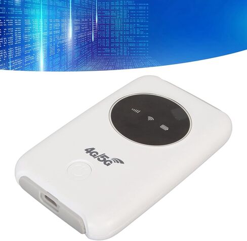 مودم USB WiFi 4G LTE غير مقفل بسرعة 150 ميجا بت في الثانية للوصول السريع إلى الإنترنت لأجهزة متعددة، بطارية مدمجة بقوة 3200 مللي أمبير في الساعة للمسافرين باللون الأبيض: 10 × 6 × 1.5 سم in Kuwait