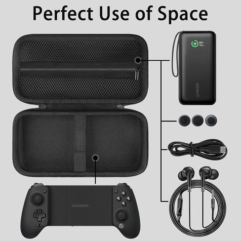 G8 Plus Bluetooth Mobile Game Controller + PS Buttons + Case for Switch & iOS & Android & Tablets, Wireless Gamepad with Hall Effect Joysticks/Hall Trigger (G8 Plus + Hard Carrying Case) in Saudi Arabia