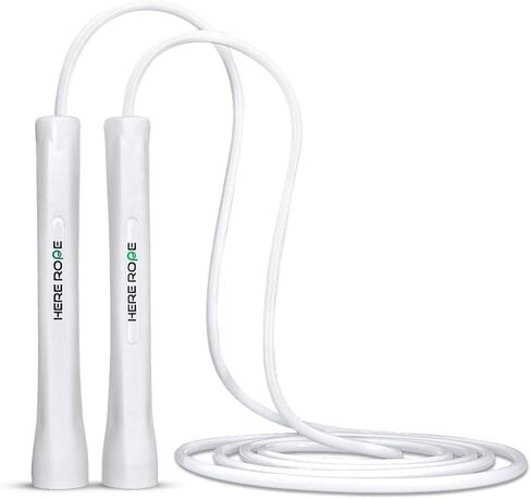 HEREROPE Adjustable 5mm PVC Jump Rope for Fitness, Durable Skipping Rope with Unbreakable Handles, Non-Kinking Jump Ropes for Men & Women Training Indoor & Outdoor in Saudi Arabia