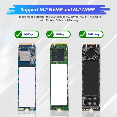 ELUTENG M.2 إلى USB محول M.2 NVME/NGFF القرص الصلب مع محول mSATA إلى USB 3.0 in Kuwait