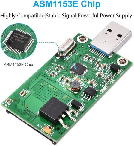 ELUTENG M.2 إلى USB محول M.2 NVME/NGFF القرص الصلب مع محول mSATA إلى USB 3.0 in Kuwait