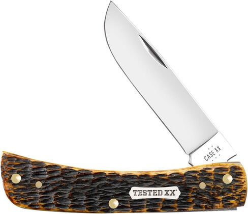 Case XX WR سكين جيب Sod Buster Burnt Amber Bone CS رقم الصنف 51394 (6137 CS) طول الإغلاق: 3 5/8 بوصة in Saudi Arabia