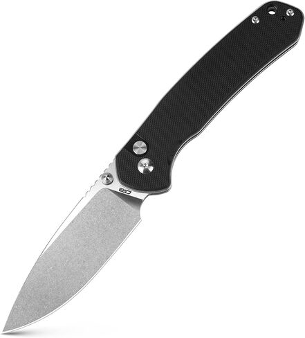 سكين جيب CJRB CUTLERY بيريت (J1925L) زر قفل EDC سكين كبير قابل للطي AR-RPM9 شفرة فولاذية ومقبض ميكارتا أخضر وردي خارجي للنساء والرجال للهدايا in Kuwait