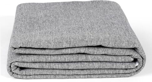 Faux Linen Upholstery Thickened Fabric - 100% Polyester, 12OZ Durable Cloth for Sofa, Chair, Seat Repair & DIY Projects (Off White, 3.3 Yards - 57x118 Inch) in Kuwait