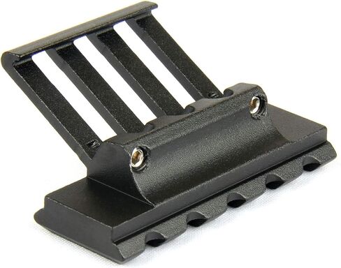 TACFUN 2 قطعة 45 درجة منخفضة المظهر إزاحة Picatinny السكك الحديدية جبل 5 فتحات Picatinny ويفر السكك الحديدية للمصابيح الكاشفة الليزر ريد دوت البصر البصريات ث/وجع in Saudi Arabia