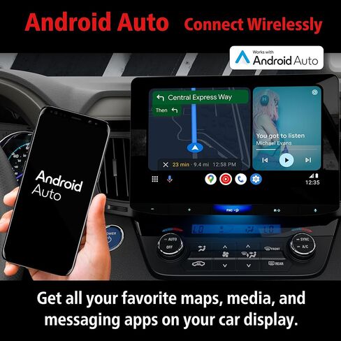 ستيريو سيارة JVC KW-Z1001W مع شاشة لمس عالية الدقة مقاس 10.1 بوصة - Apple CarPlay Android Auto اللاسلكي، تركيب DIN فردي، صوت عالي الدقة، شحن USB-C سريع، درجة احترافية in Kuwait