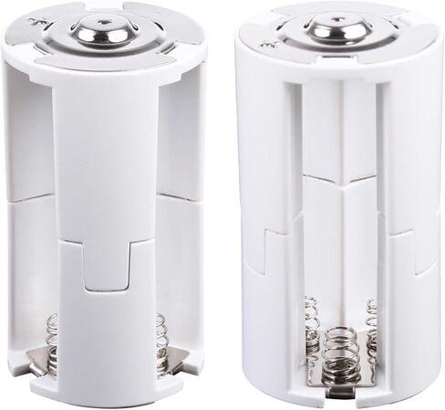 1Pcs 3 AA to D Battery Convertor Adapter 3 AA to Size Battery Holder Case Box Convert Switcher Accessories ABS in Saudi Arabia