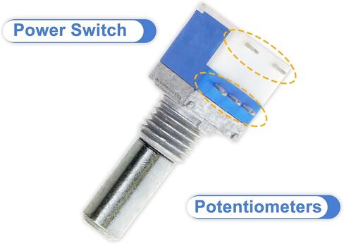 Walkie Talkie Power Knob Volume Control Switch Replacement 1/2/5PCS Interphone Potentiometer for BAOFENG UV-5R UV-82 Accessories (1) in Saudi Arabia